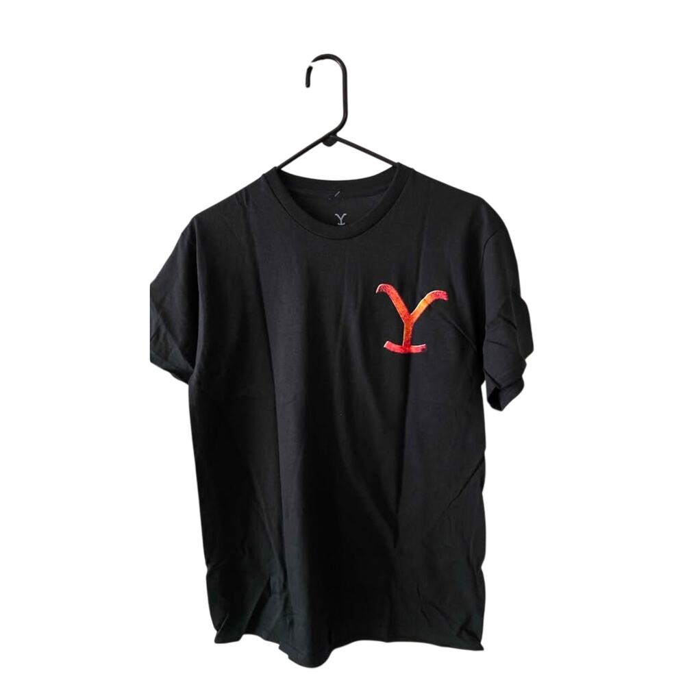 Yellowstone Graphic Logo T-Shirt Black Mens Medium Tee